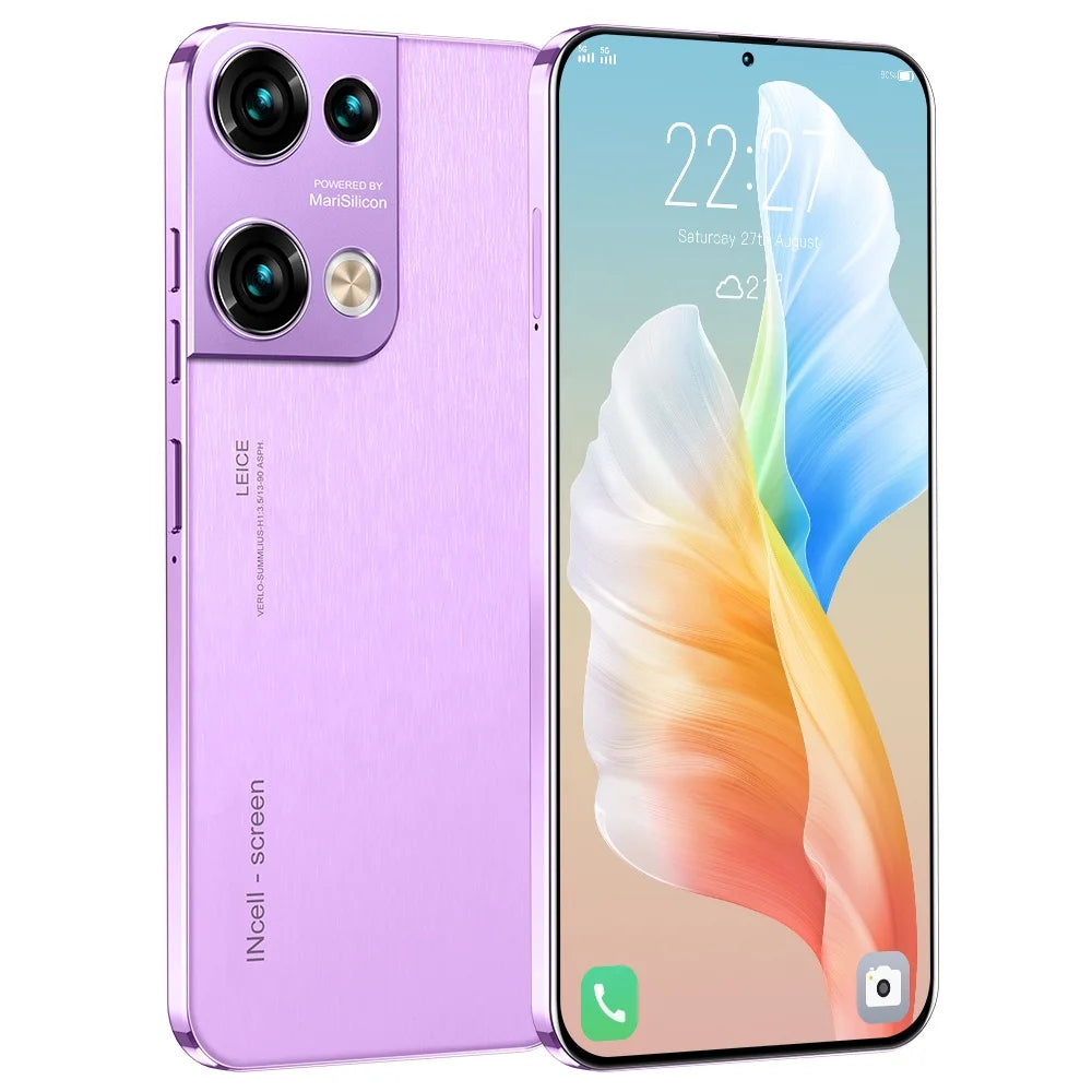 Tidesmit Reno10 Pro+ 5G smartphone with 16GB RAM 1TB storage 7.3 inch display and 50+108MP camera Android 13