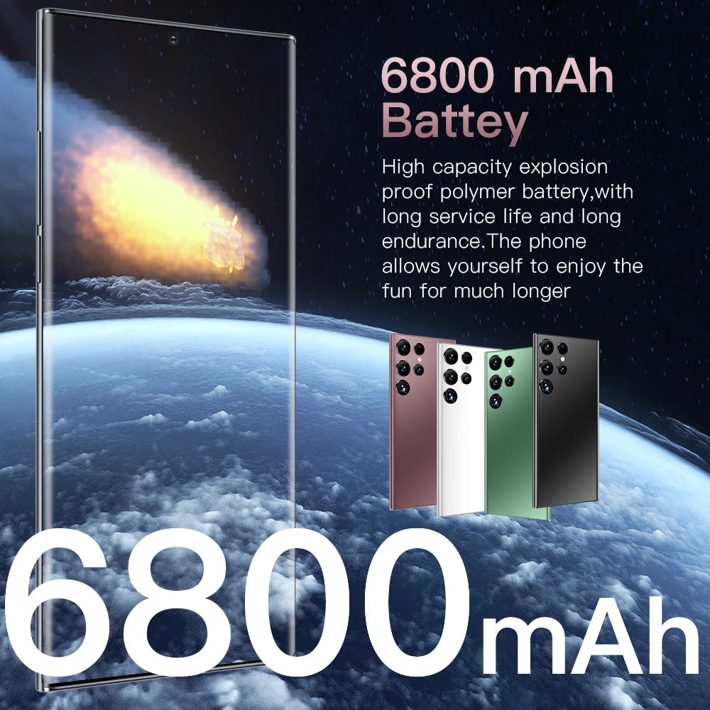 2023 Note 20 Ultra New 7.3inch Smartphone 4g 5g Unlocked Android Mobile Original Cellphone Cell Smart Phone Tidesmit