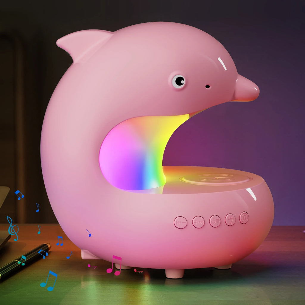 Wireless Charging Phone Music Light Smart Home Decor Desk Lamp RGB Table Lamp USB LED Living Room Bedroom Bedside Night Light Tidesmit