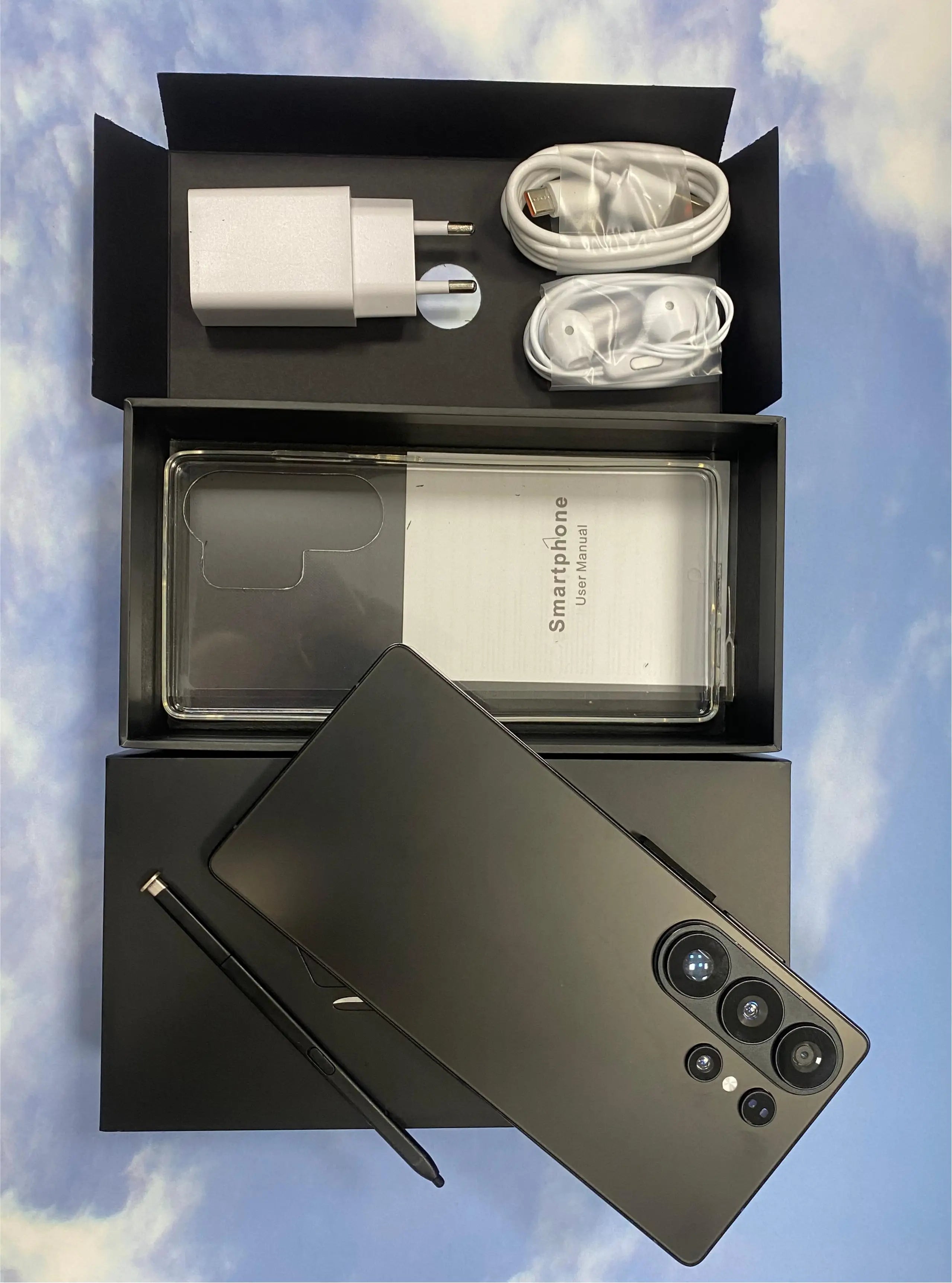 S26 Ultra 5G Smartphone with 22GB RAM 2TB storage 7.3 inch full screen and 108MP camera with built-in stylus pen
