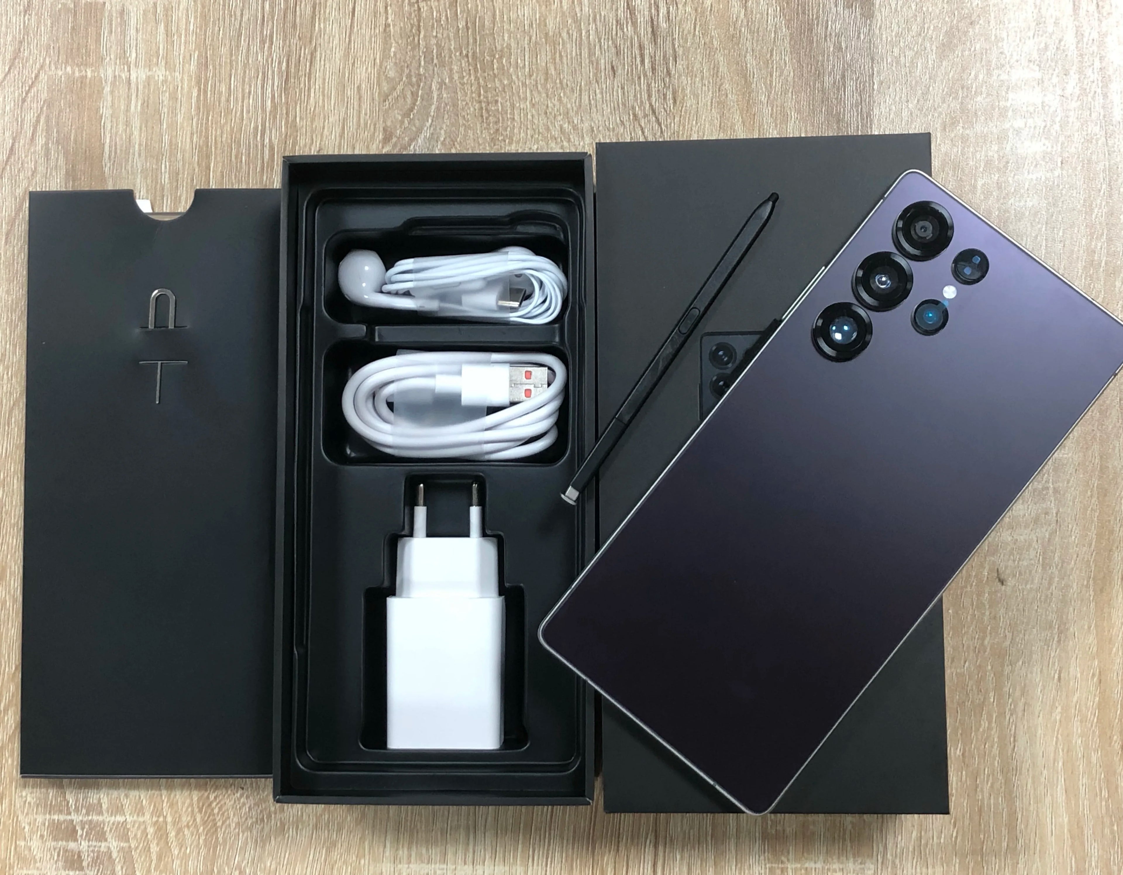 Real High Quality S25 Ultra Android 15 Smart Phone 22GB+1TB 5G Big HD Screen Long Standby Dual Card Unlocked Global Mobile Phone Purple 22GB Tidesmit