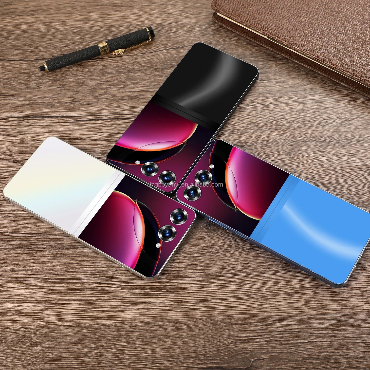 Tidesmit S25 smartphone side view showing 7.3 inch 4K display and sleek ultra thin design of 2024 android phone
