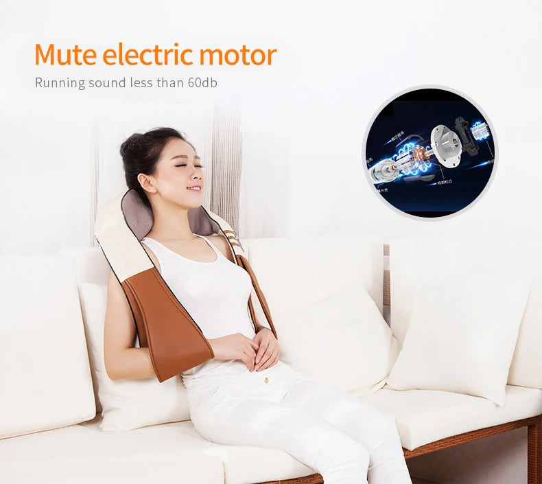 Neck and Shoulder Massager with 16 Heating Nodes - Tidesmit EU Relaxation Treatment Tidesmit