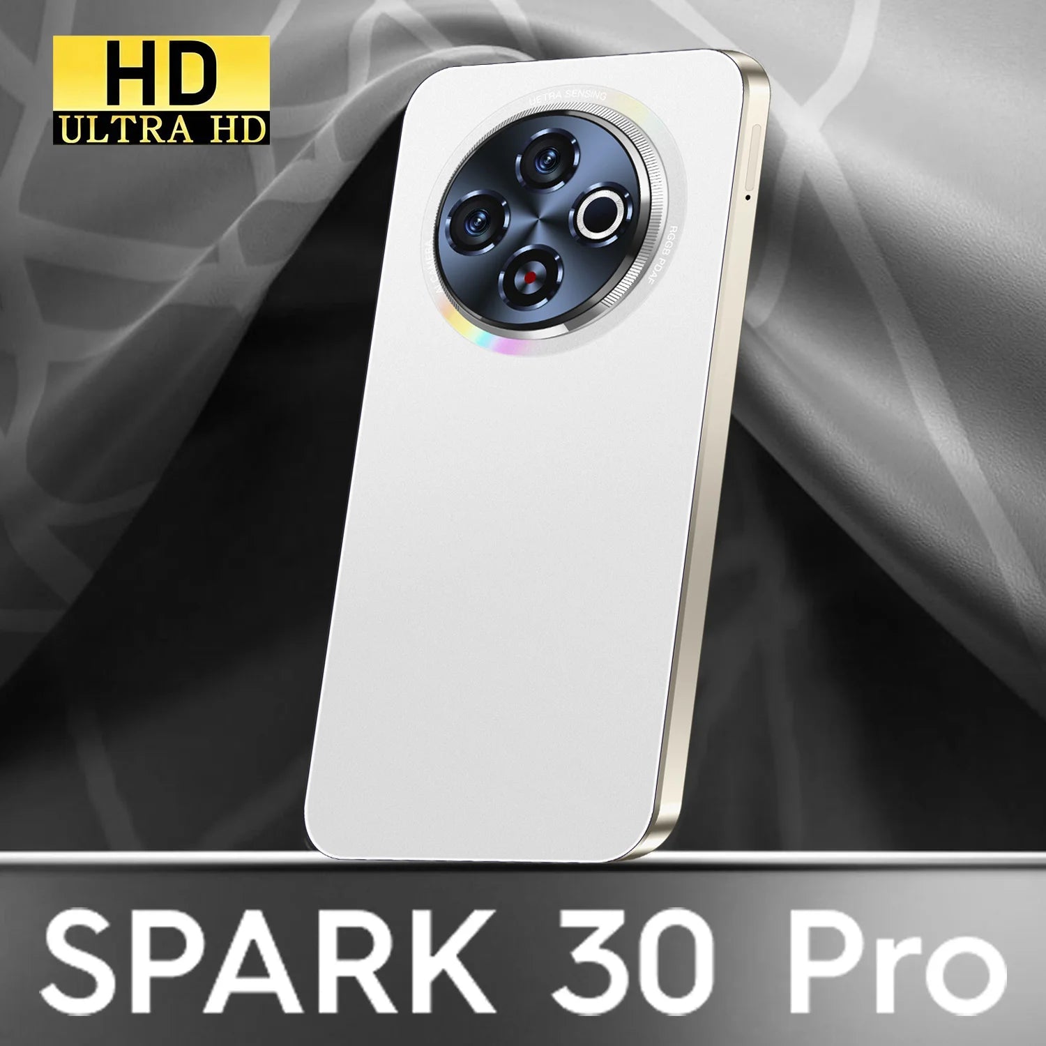 Tidesmit Spark 30 5G Android phone with 16GB RAM 1TB storage 7.3 inch display and 8000mAh battery unlocked black