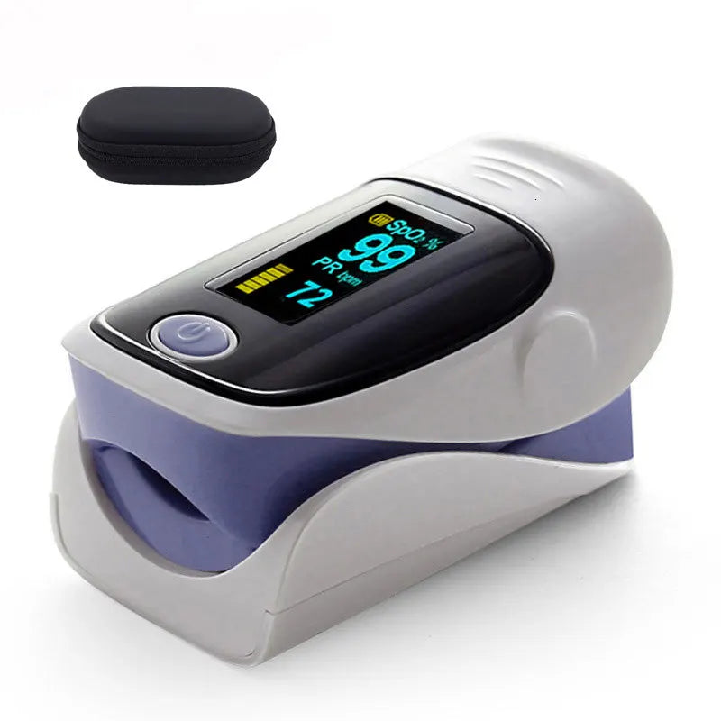 JYHealth Digital finger pulse oximeter OLED medical pulsioximetro SPO2 PR PI health alarm Fingertip oximetro de dedo with case