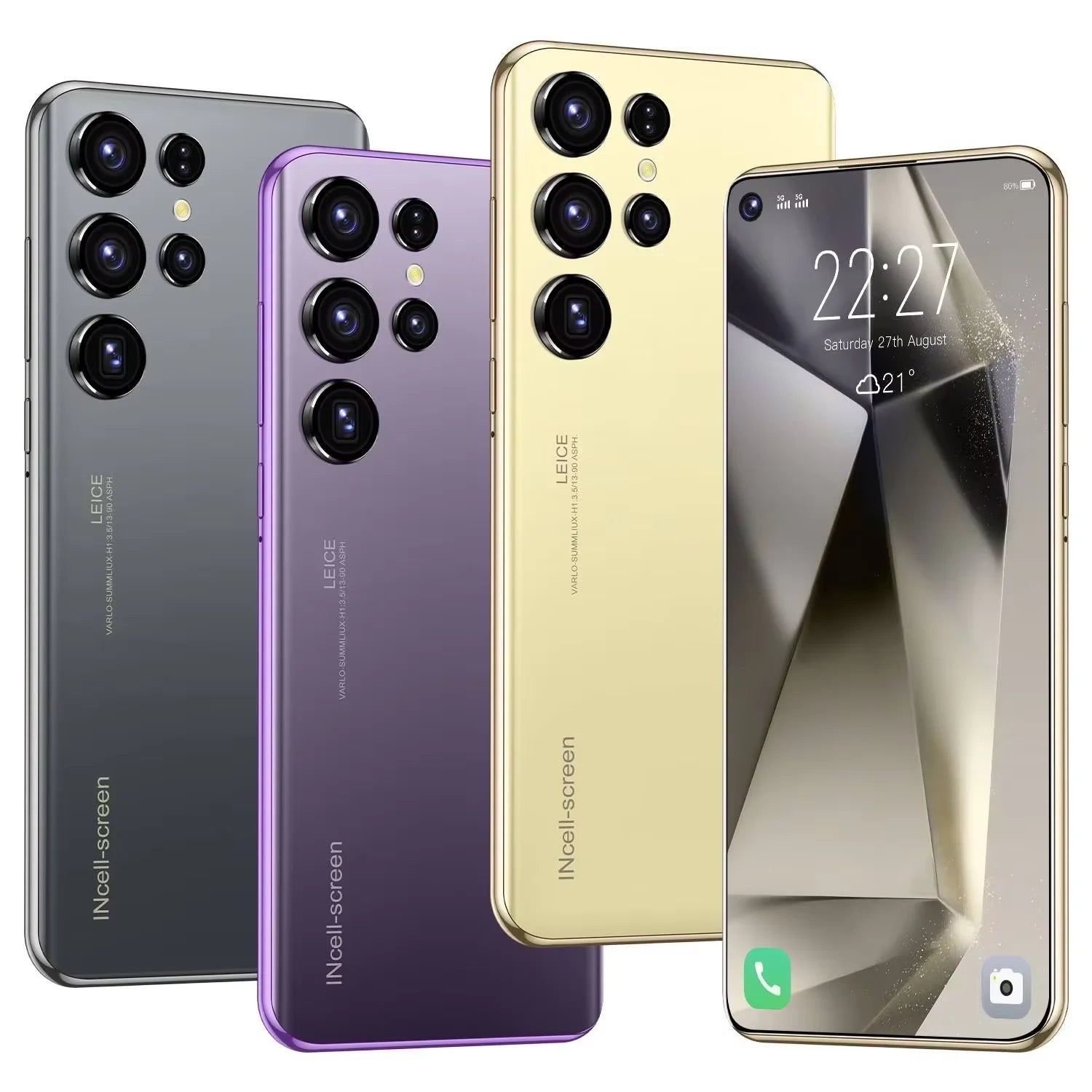 S24 Ultra Unlocked 5G Android Smartphone, 12GB RAM, 512GB - Gold Tidesmit