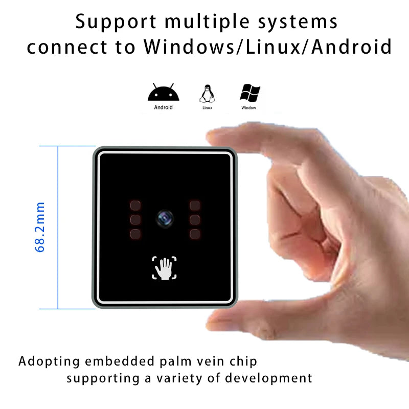 Biometric Palm Vein Access Control Module USB Drive Secure for Home Office Use OEM/ODM Supported Palmprint Recognition Reader Tidesmit