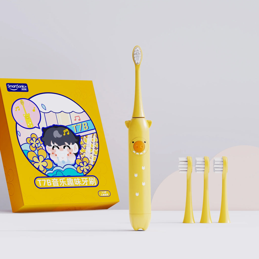 New Style Kids Music Sonic Electric Toothbrush for Children IPX8 3 Brushing Modes Timer Remember Tidesmit