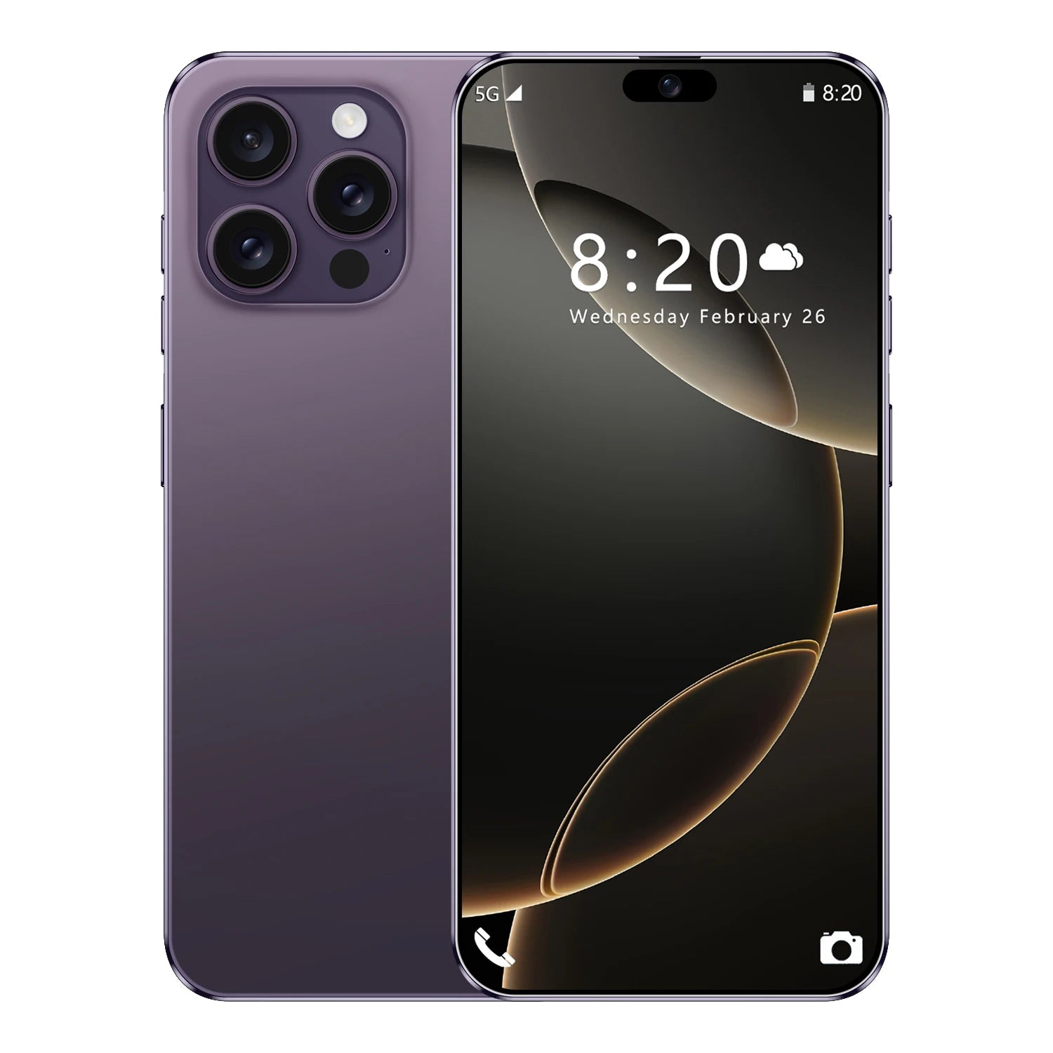Tidesmit I16 Pro Max 7.3 inch Android 13 smartphone with 16GB RAM and 1TB storage in sleek premium finish.