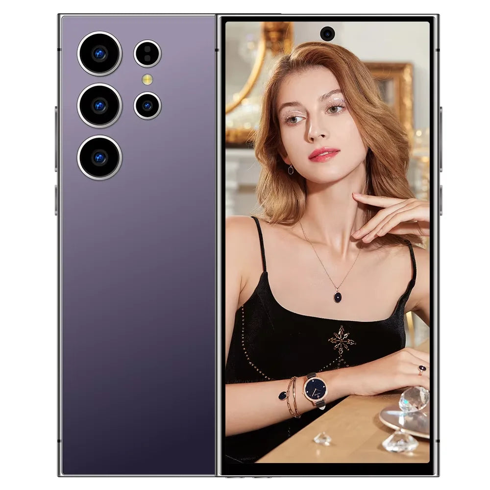 Cheap 5G Smartphone S24 ULTRA Smart S24 ULTRA 16GB+1TB Mobile Phone Original Dropshipping Unlocked Telephone Samsun Purple 16g Tidesmit