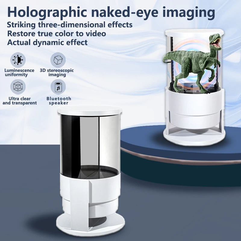 Factory Direct Sales 360 ° 3D Naked Eye Type-C Hologram Equipment Bluetooth Speaker 3d Holographic Fan for Living Room My Store