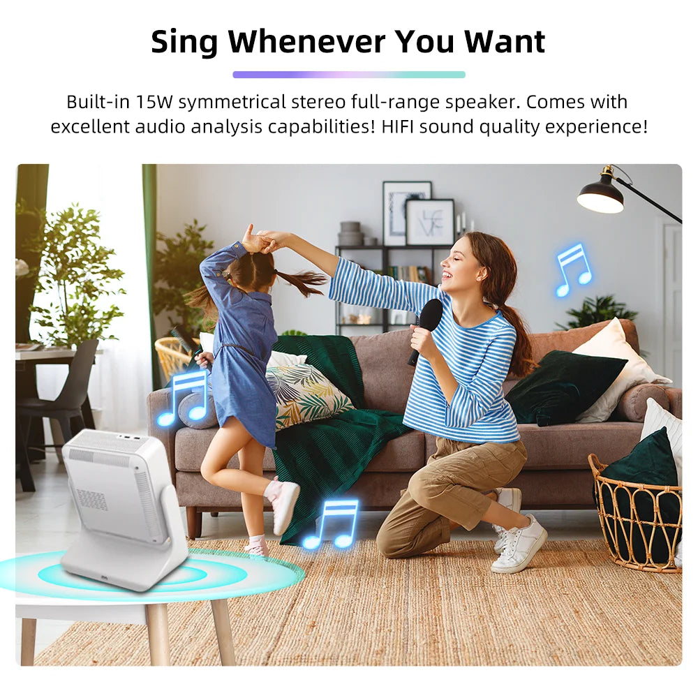 C3 Flick Smart Projector with Touch Screen Pad Android OS 5G Wifi bluetooth 4k Projectors & Presentation Equipments My Store