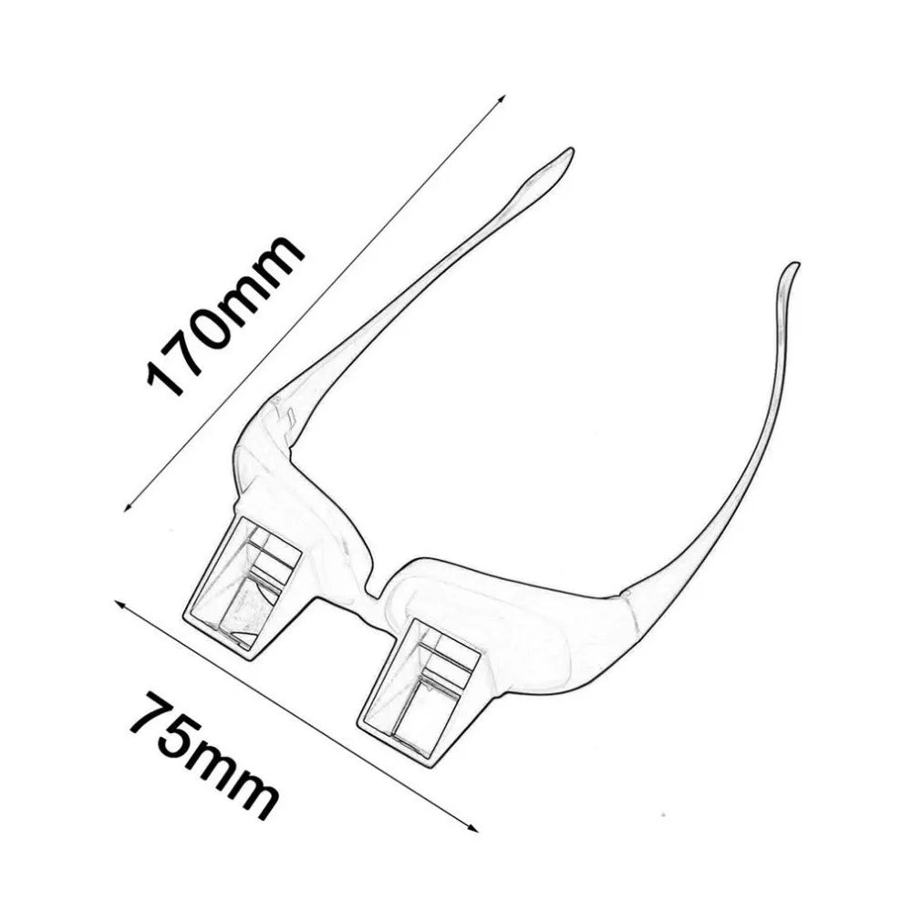 Horizontal Reading Glasses | Prism Bed Spectacles - Tidesmit Tidesmit