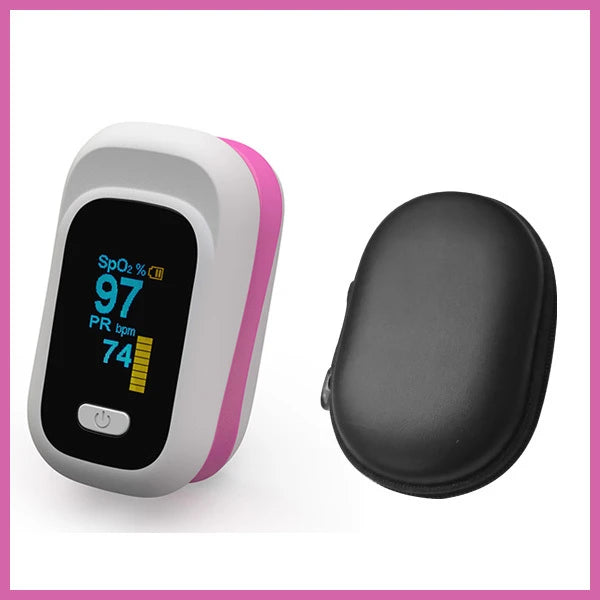 JYouCare Digital finger oximeter OLED pulse pulsioximetro SPO2 PR health alarm Fingertip oximetro de dedo & case family health