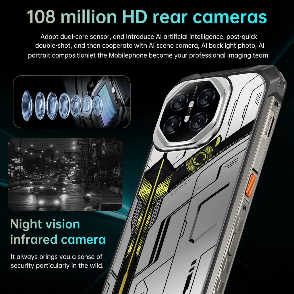 Tidesmit X27 Ultra 5G 7.2-inch smartphone with shockproof, waterproof, and drop-resistant design.