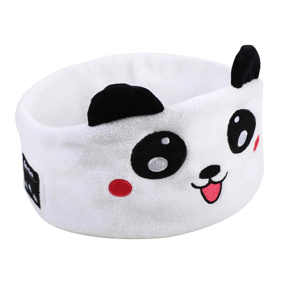 Wireless Headphone Kids Headband with Different Animal Designs, ultra Thin Speakers for Kids Fun at Home or Travel Panda Tidesmit