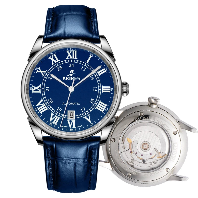 Customized Luxury Automatic Watch Stainless Steel Sapphire Glass Automatic Movement Oem Watch For Men