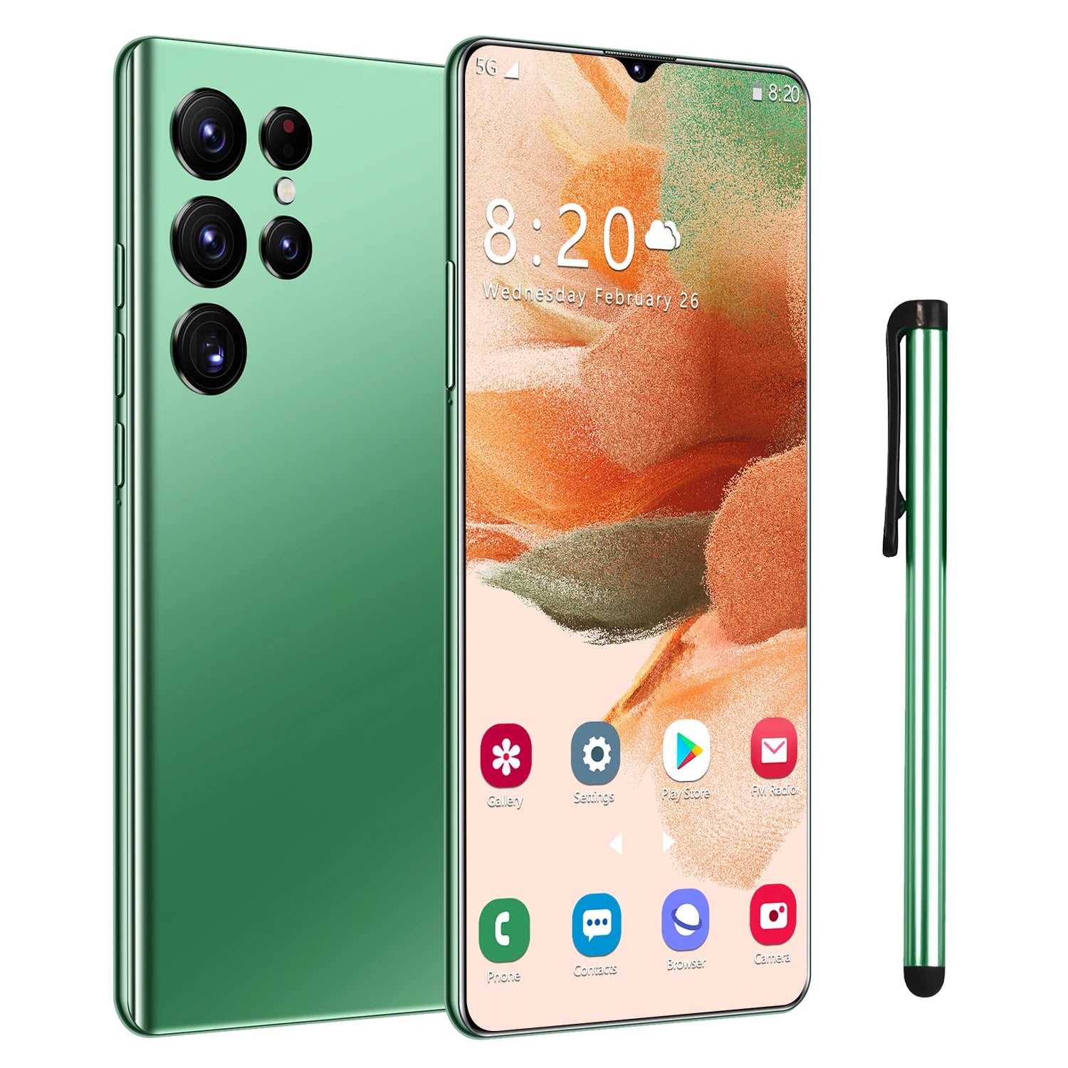 Smart Phone Low Price S23 3+32GB Phones Mobile Android Smartphone 3g 4g 5g Smartphone Smart Phones Green 3 G Tidesmit