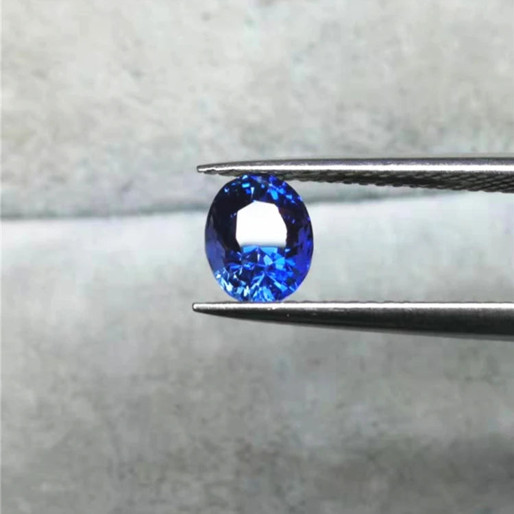 Jewelry Factory Wholesale Rare Gemstones 1.28ct Sri Lanka Natural Unheated Blue Sapphire Loose Stone