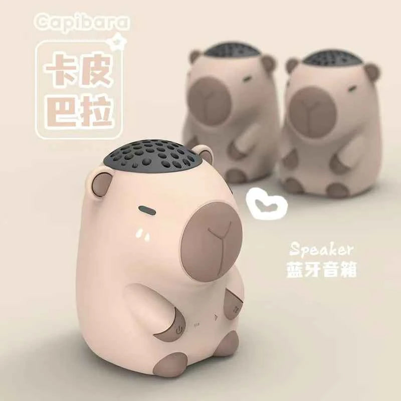 TK910 Kapibara Cartoon Doll Mini Speakers Insertable Cute Action Model wireless BT Speaker Machine Radio Christmas gifts TWS My Store