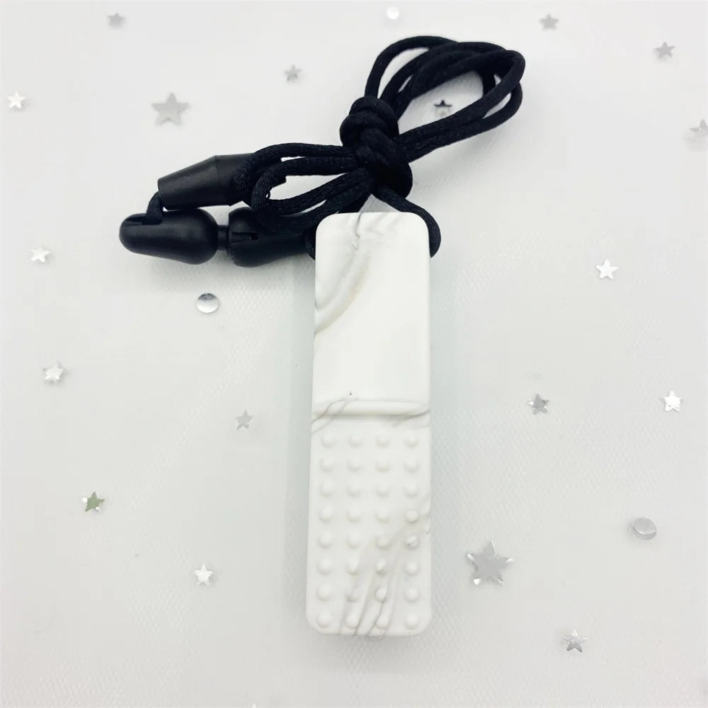 Baby Silicone Teethers BPA Free Babi Food Grade Pendant Pacifier Clips Necklace DIY Baby Teething Toys Therapy Tools for Autism