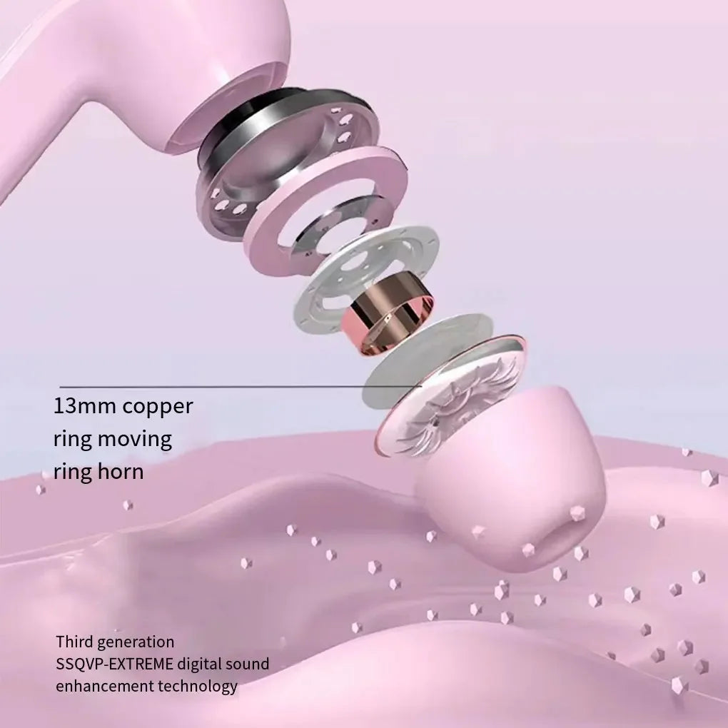 High Quality Electronics Wireless Bt Headphones Tws Headphones Stereo Music Headphones 5.0 Touch Earbuds LED Mobile Headset Tidesmit