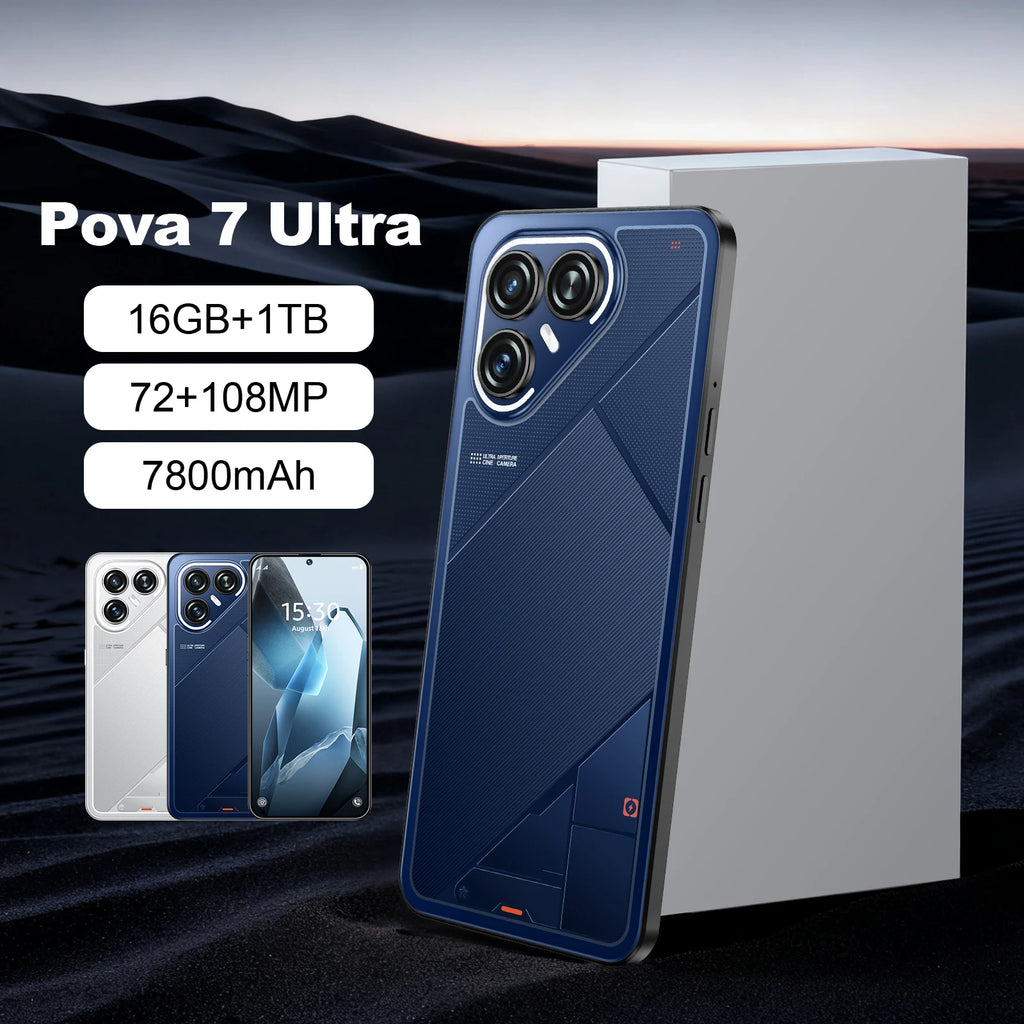 Pova 7 Ultra 5G Smartphone: 108MP Camera, 256GB Storage, 16GB RAM Tidesmit