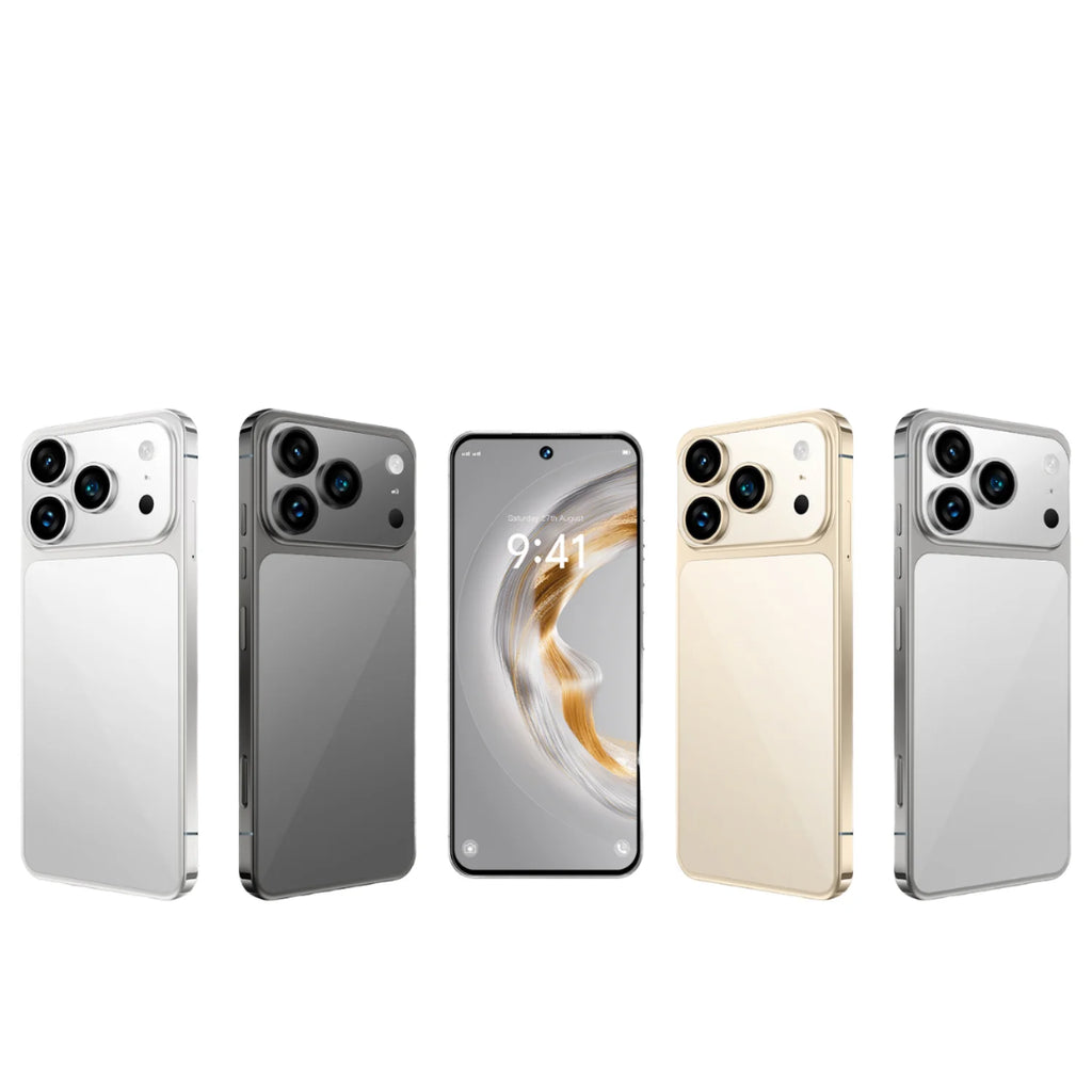 Tidesmit 2025 I17 Pro 7.3-inch OLED smartphone display and rear camera design side angle view