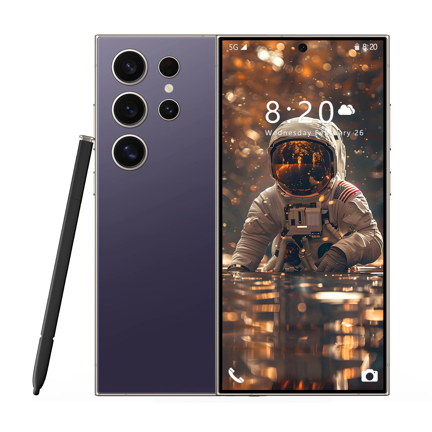 S24 Ultra 5G Smartphone 1TB 16GB RAM 7.3 Inch AMOLED Display Purple 16g Tidesmit