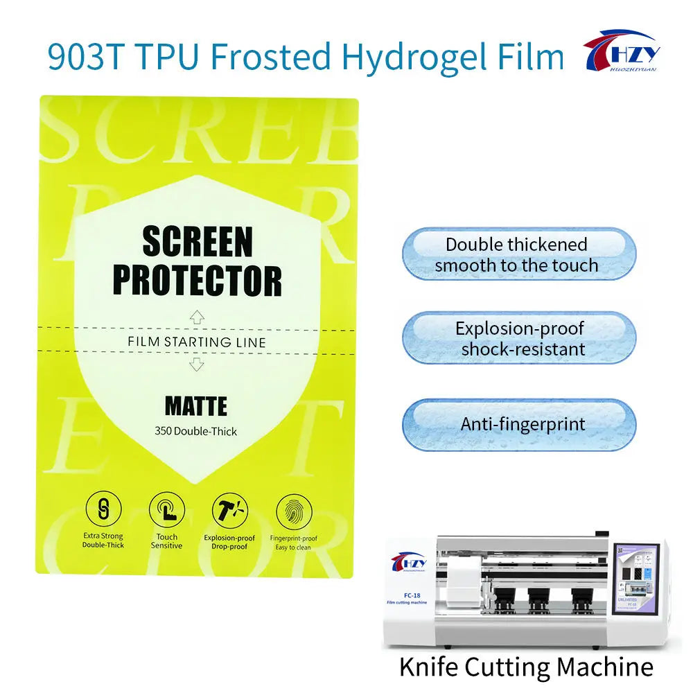 HZY Anti Blue Light Screen Protectors TPU Flexible Hydraulic Membrane for Cell Phone Eye Protection Film for Cutting Machine Tidesmit