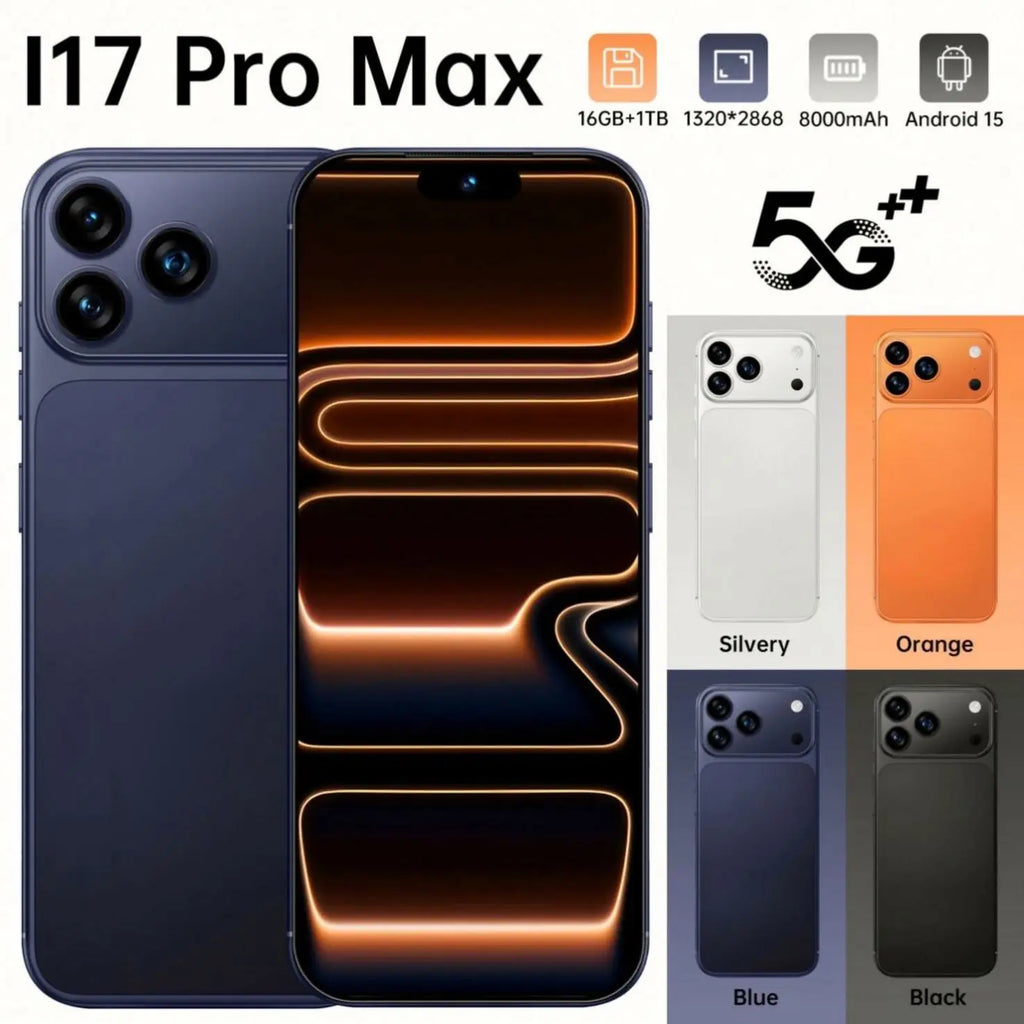 2026 16 Pro Max 5G smartphone with 16GB RAM 1TB storage 10-core processor and 108MP camera, multilingual support.