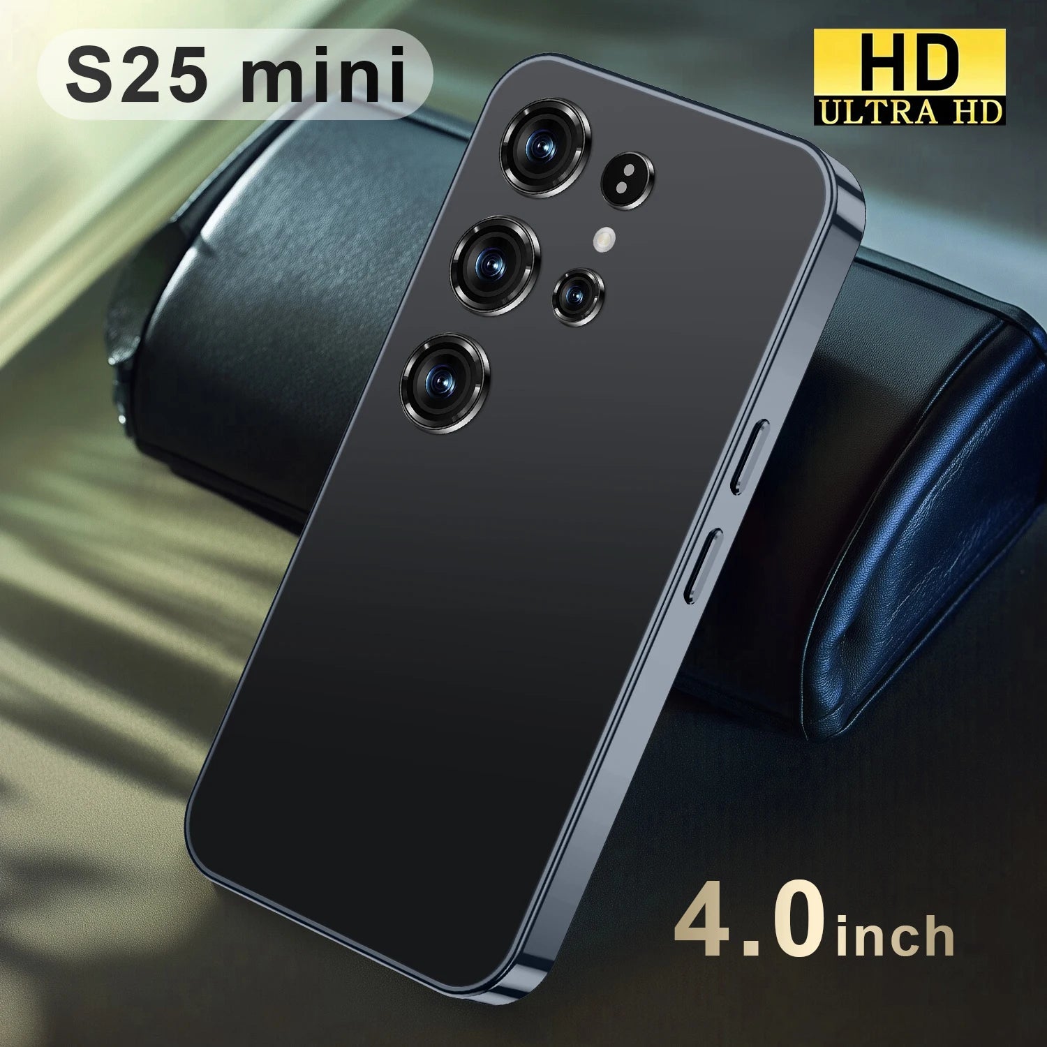 Mini Android Smartphone 4GB/64GB HD Unlocked - Dual SIM Device Black 4 G Tidesmit