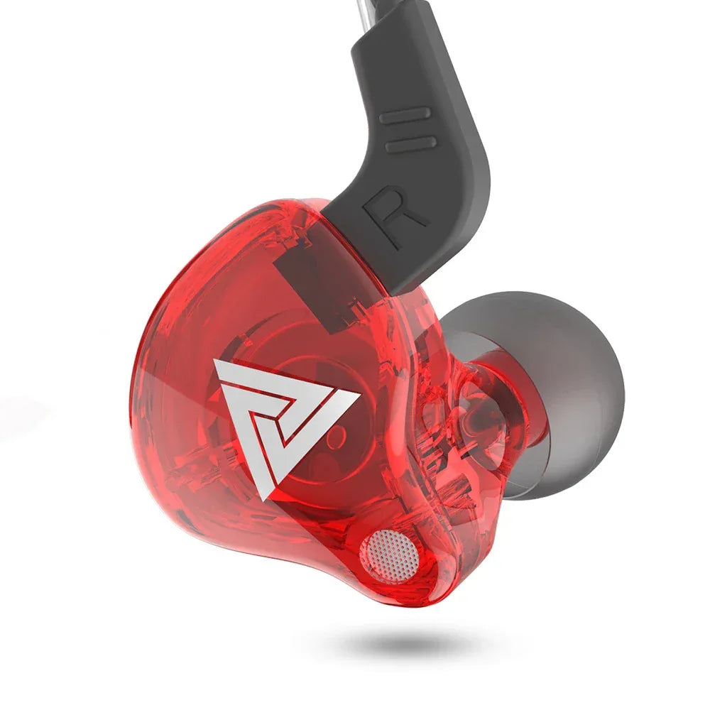 SK7 Wired Earphones With Microphone and Bass Stereo | Tidesmit AK6 Red Tidesmit