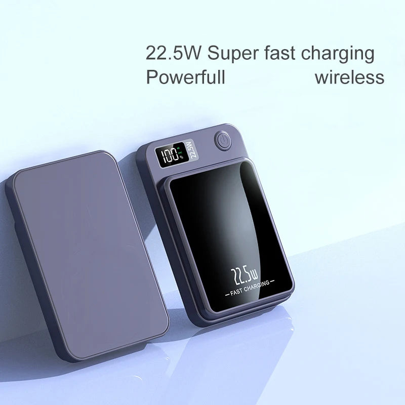 Power bank charger-Factory Private Model 15W Wireless Powerbank 10000mAh PD22.5W Fast Charging Ultra-thin Portable Power Bank for Mobile Phone Tidesmit