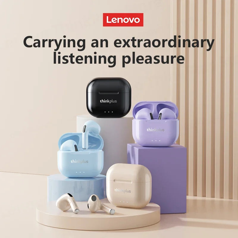 Lenovo LP40 Plus Bluetooth Earphones Wireless Headset Noise Reduction Headphones 230mAh HiFi Stereo Sports Earbuds With Mic Tidesmit