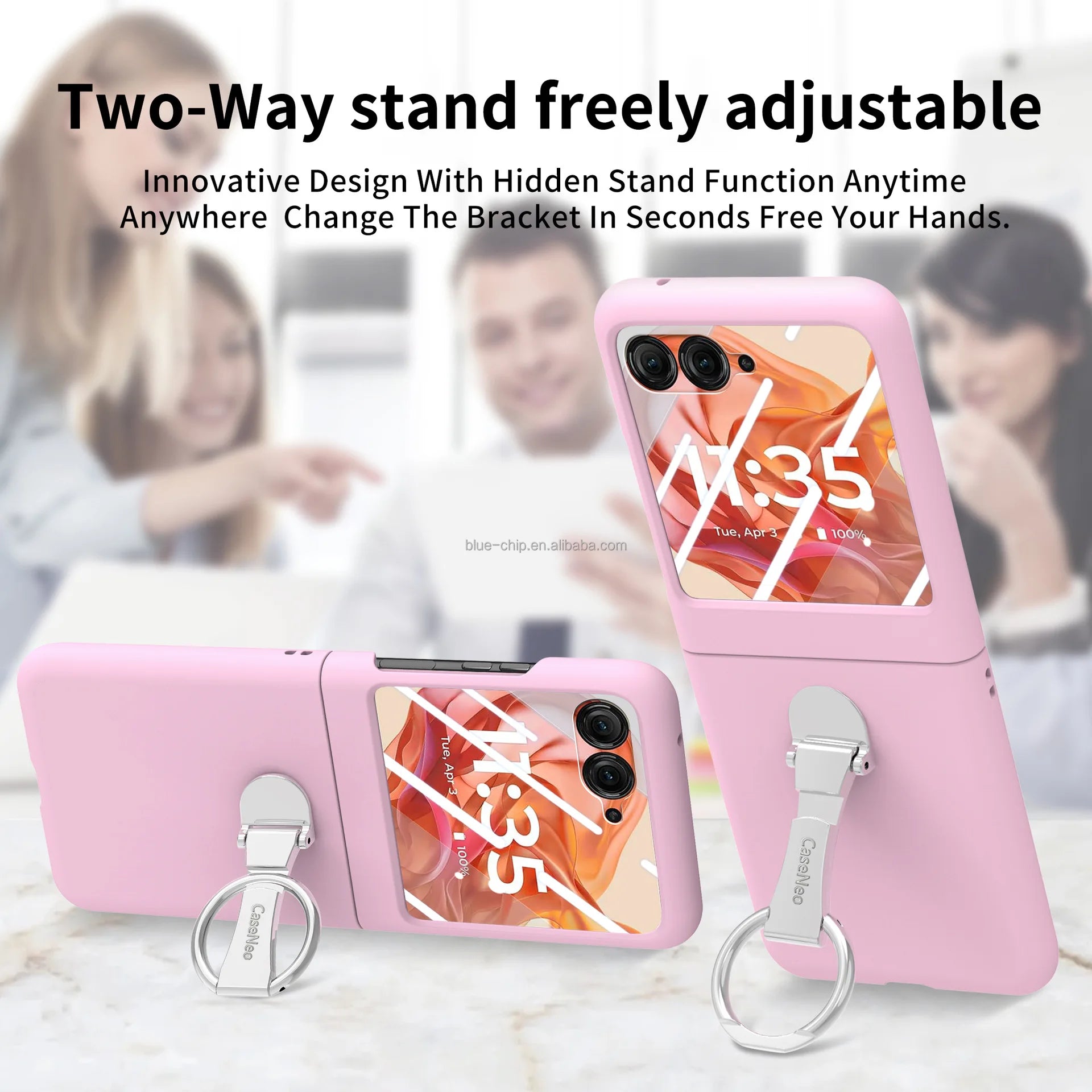 Ring Anti-Fall Promotional 2025 New Model Mobile Back Cover and Screen Protector Bulk Cell Phone Case for Motorola Razr 50 Ultra Tidesmit