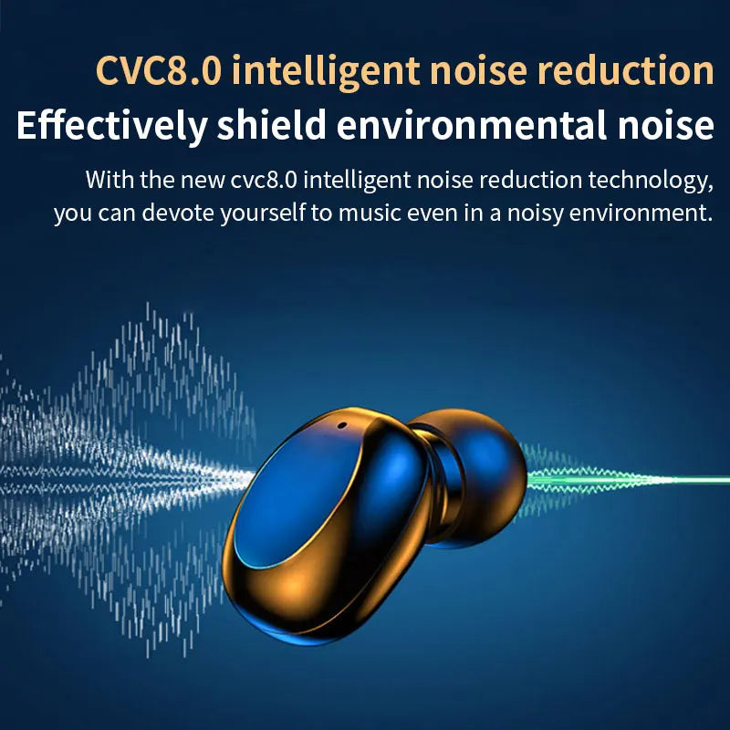 Hot New Custom Tws Wireless Headphone Earphone Sports Waterproof Touch Headset Led Display Earbuds Tidesmit