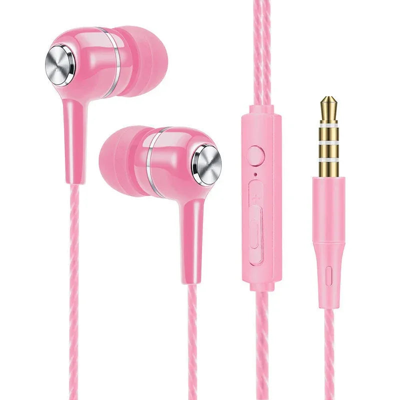 Wired 3.5mm Earbuds with Deep Bass Mic Stereo Sound - Tidesmit Tidesmit