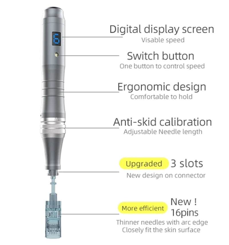 Dr Pen Ultima M8 Microneedling Pen - Professional PMU Device Permanent Makeup Machines Tidesmit