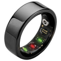 Heart Rate Monitor Smart Ring with Sleep and Fitness Tracking IOS and Android APP Control Black Tidesmit