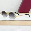 Dropshipping Luxury Sunglasses CT High End Rimless SunGlasses for Retailers Trendy Anti Glare Eyewear for Street Style With Logo