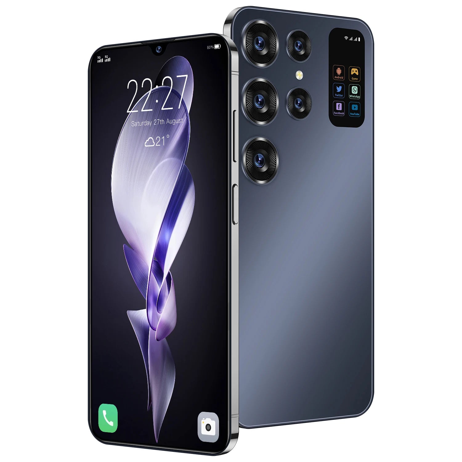 S25 Ultra 5G Smartphone 16GB - 6.6 Inch AMOLED Unlocked Mobile Tidesmit