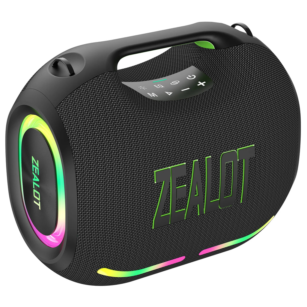 ZEALOT ZE01 120W Wireless Speakers with Subwoofer, IPX6 Waterproof RGB Light, Deep Bass, TWS/TF/AUX/EQ Outdoor for Party Beach My Store