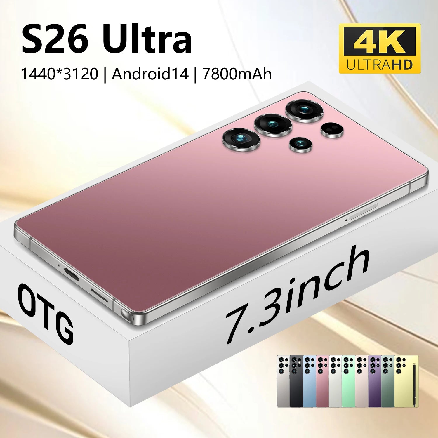 S26 Ultra 5G Android smartphone featuring 1TB storage and high-performance hardware in a sleek modern design