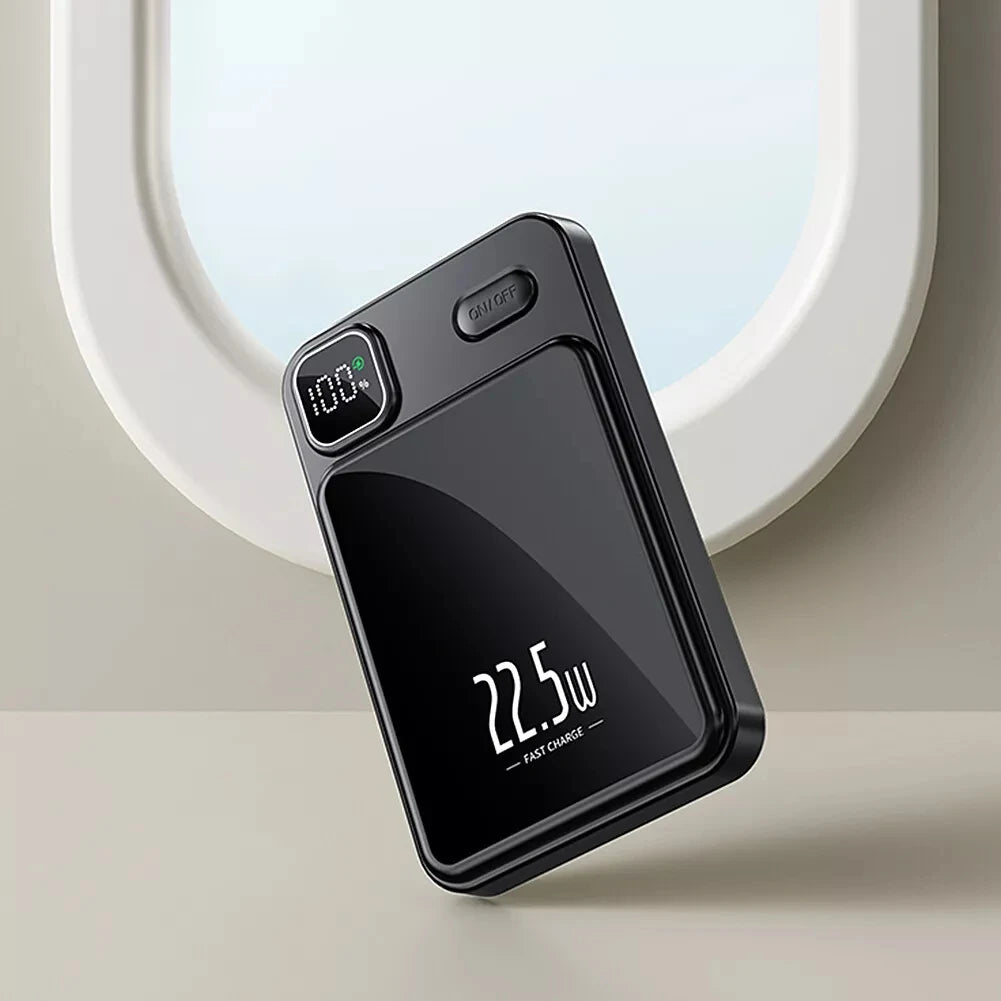 Power bank charger-Mini Magnetic Wireless Charging Power Bank Manufacturer 5000mAh 22.5w Outdoor Power Bank Wireless Charger Battery Pack Powerbank Tidesmit