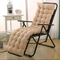 Solid Color Cushion Recliner Chair Cushion Thick Seat Cushion Rattan Chair Sofa Long Cushion Garden Chair Cushion Tatami Mat