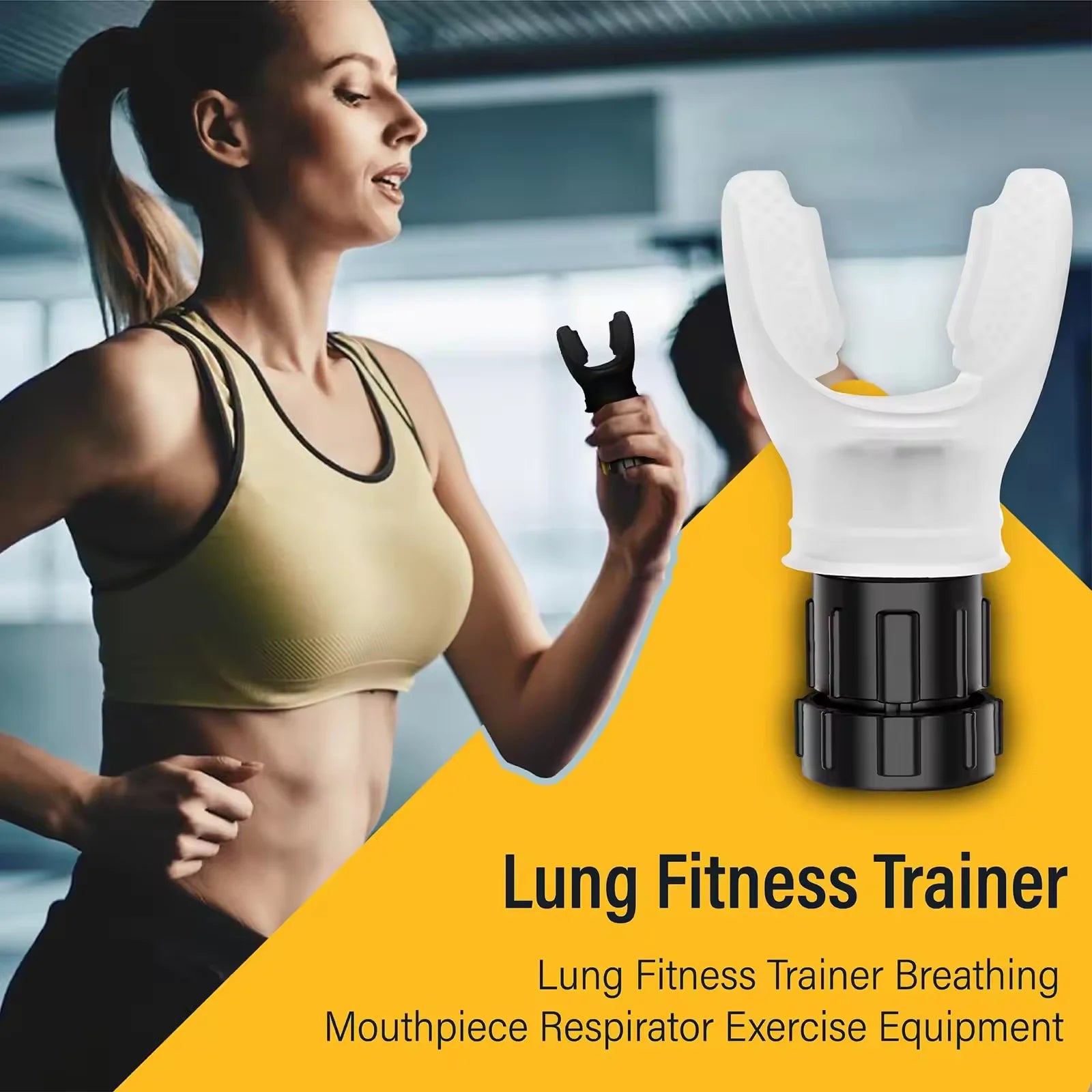 Innstar Breathing Trainer Exercise Lung Breathing Respiratory Exerciser Mouthpiece Fitness Equipment Breathing Exerciser Tidesmit