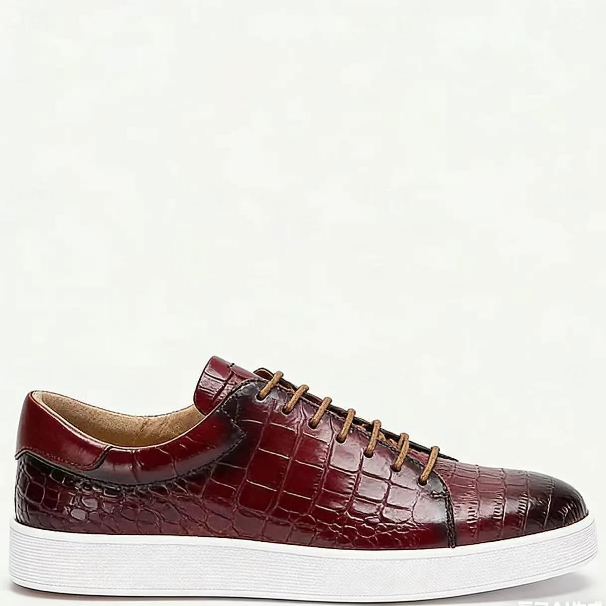Fast Delivery Luxury Lace-up Business Formal Casual Plus Size Men's Leather Sneakers