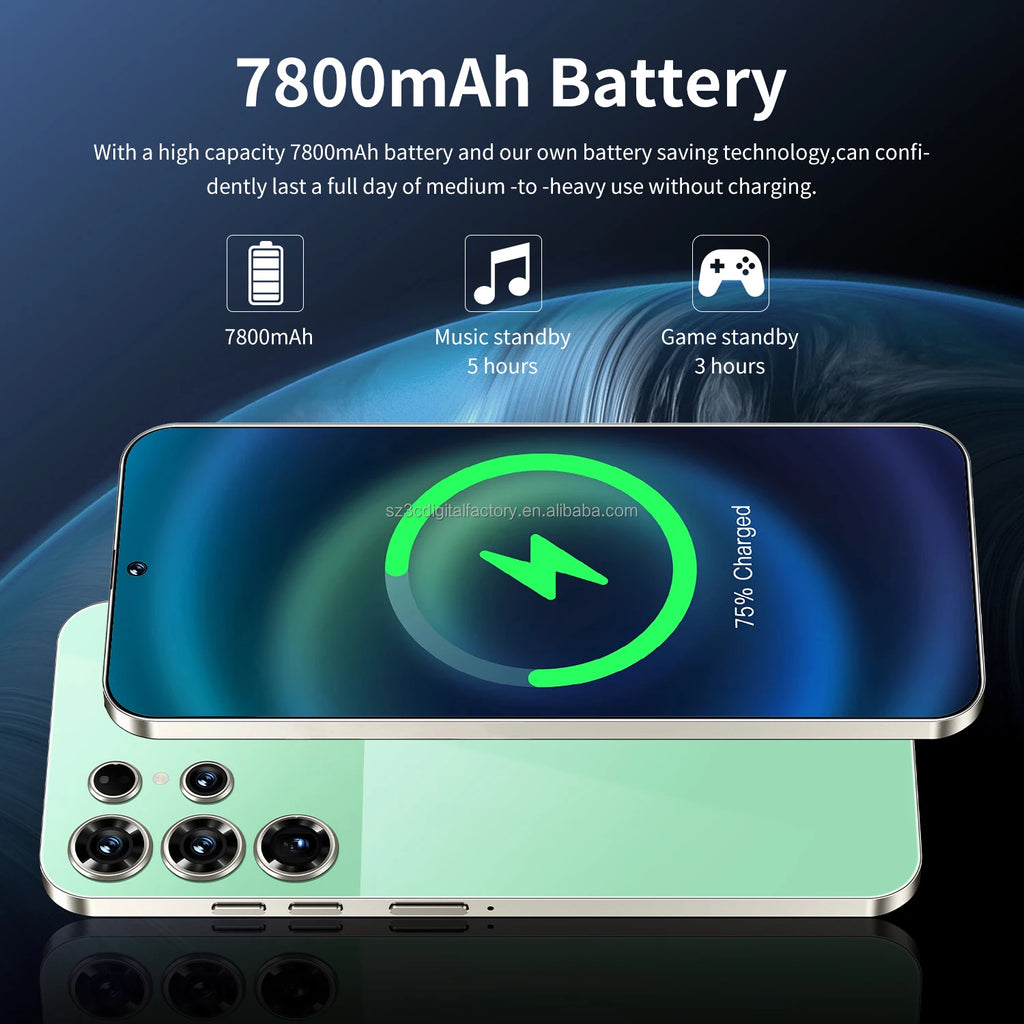 Global Version Mobile Phone S26 Ultra Supports 3G/4G/5G Dual SIM Android 14 16GB+1TB Smartphone for S26 Ultra Tidesmit