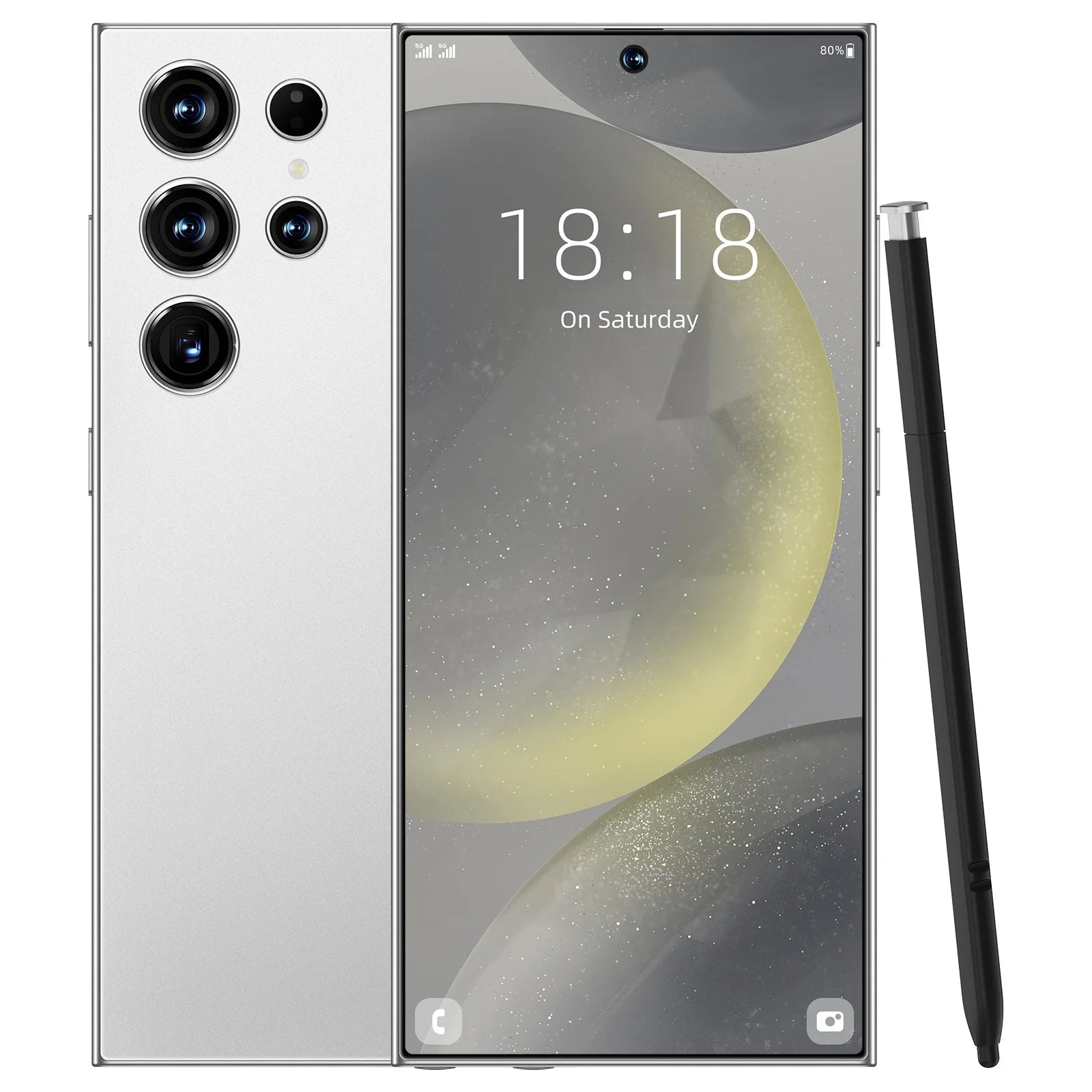 Value Deal S25 Smart Phone Original 7.3-inch Large Screen 16+1TB Storage Cross-border White 16g Tidesmit